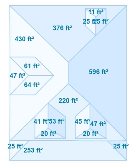 3-Story Home with Features in Toronto, ON — Roof Measurement