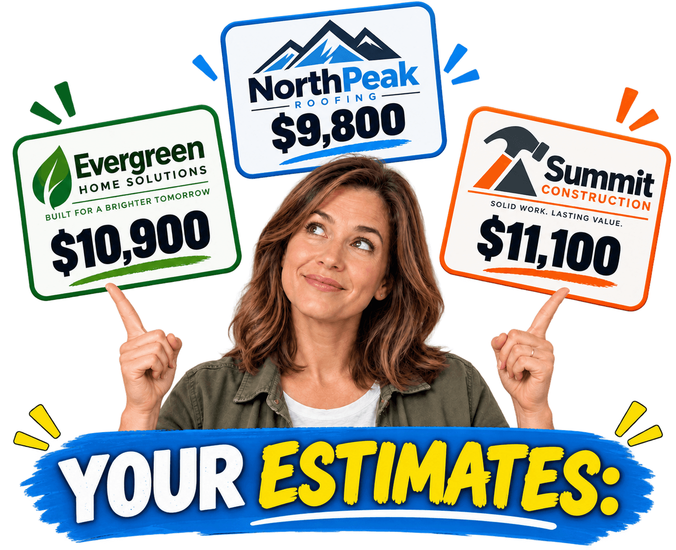 Homeowner considering roofing options