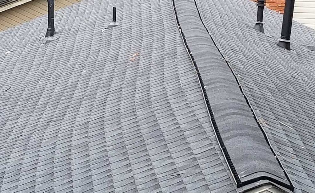 Crooked shingles
